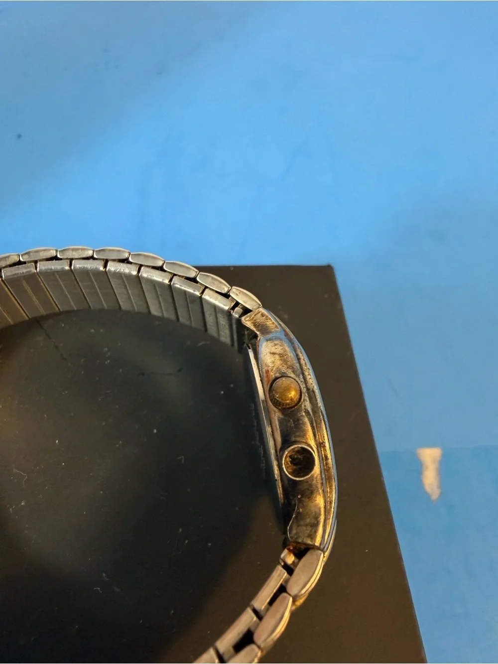 Anne Klein Silver and Gold-Tone Round Dial Watch